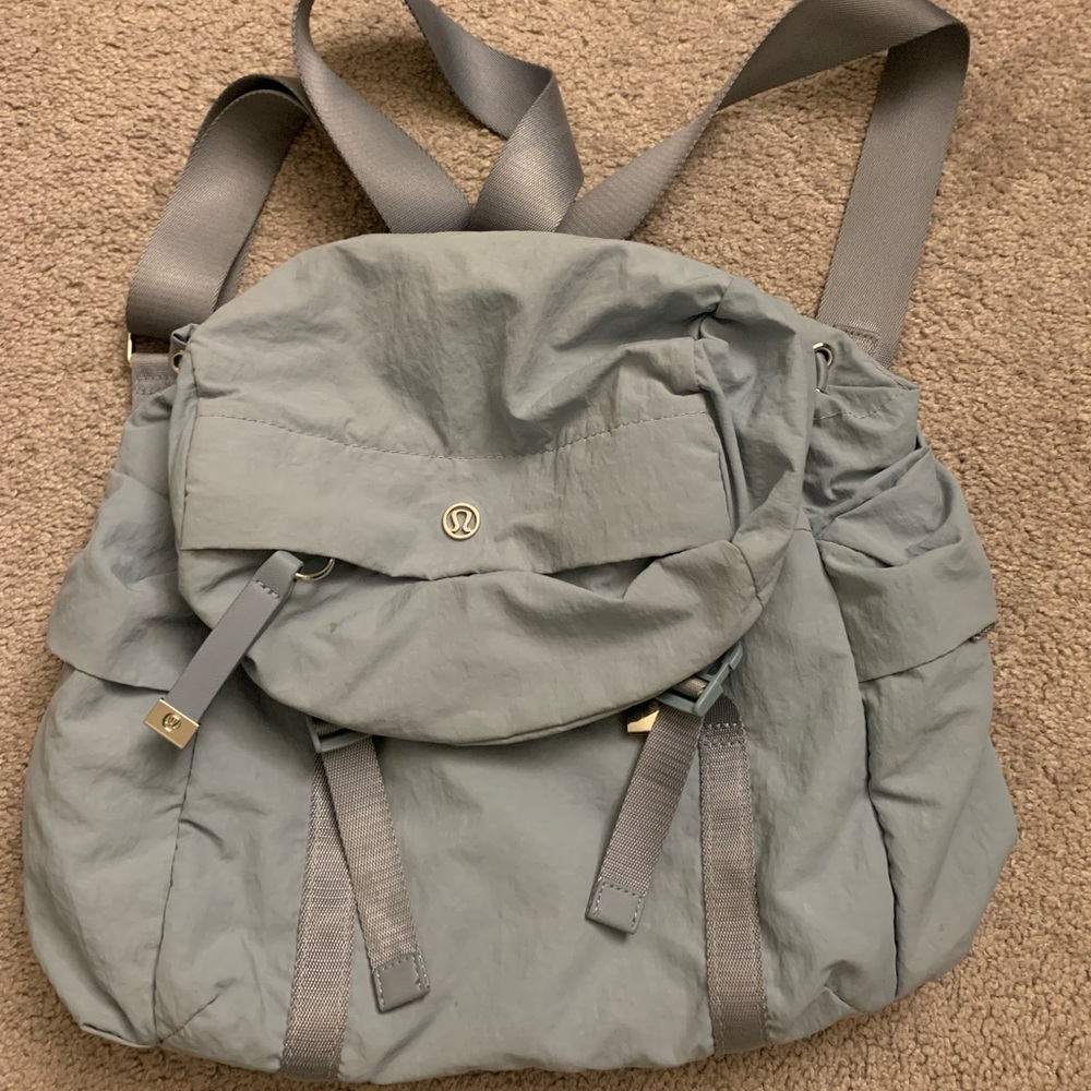 Lululemon light blue backpack